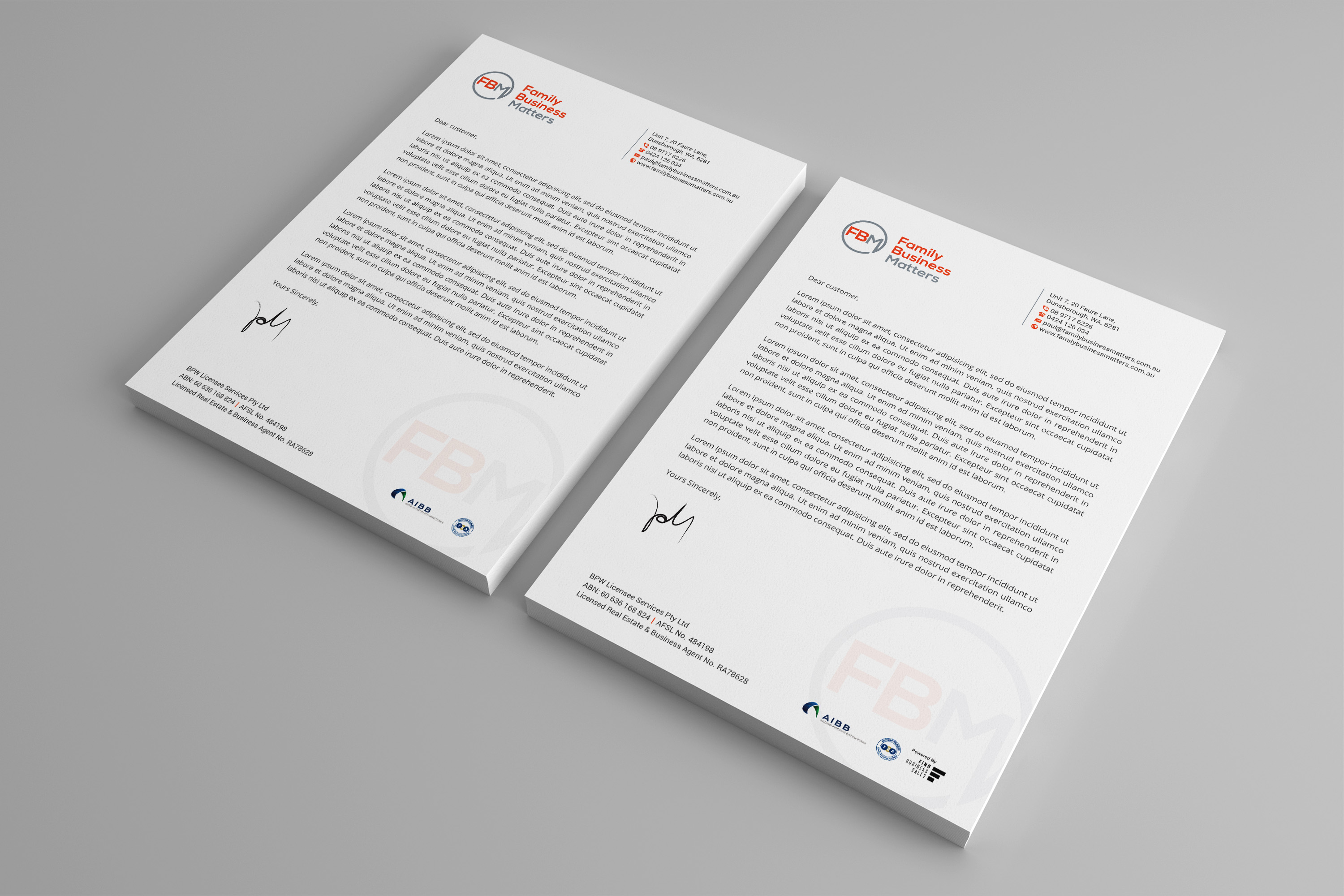 Stationery Design by R.design for Family Business Matters | Design #23954309
