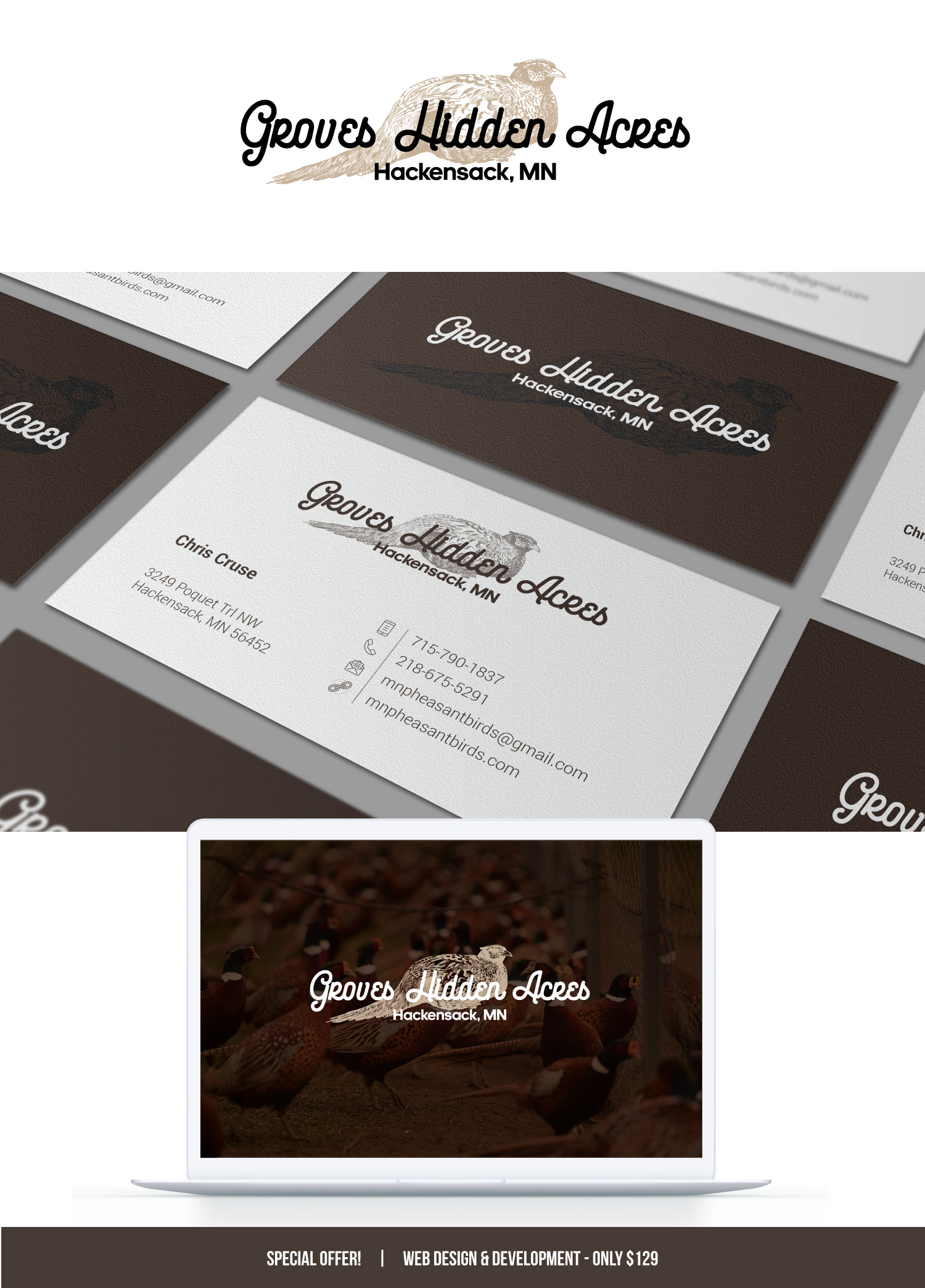 Diseño de Tarjeta de Presentación por coo.lt para Cruse Dog's Honey | Diseño #23939042
