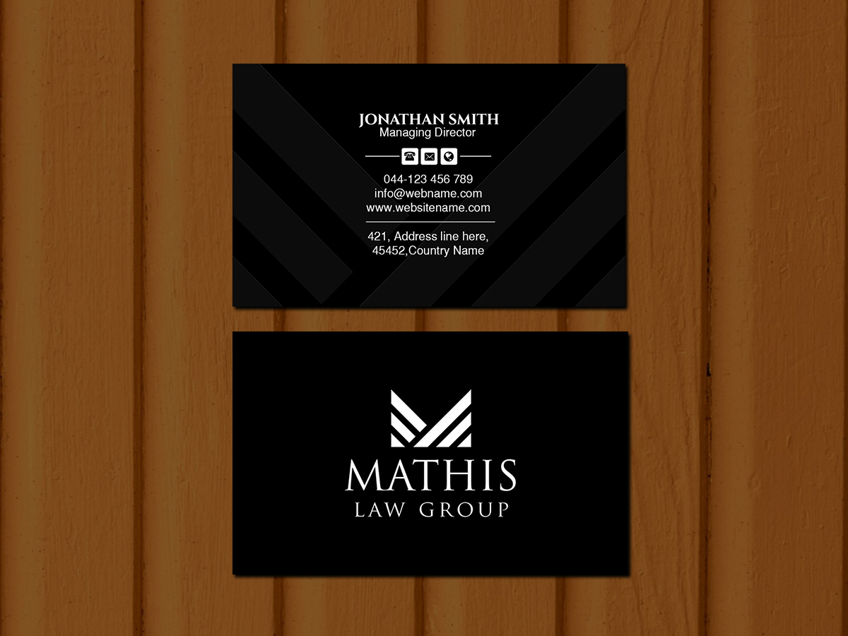 Briefkopf-Design von Creations Box 2015 für Mathis Law Group  | Design #23952109