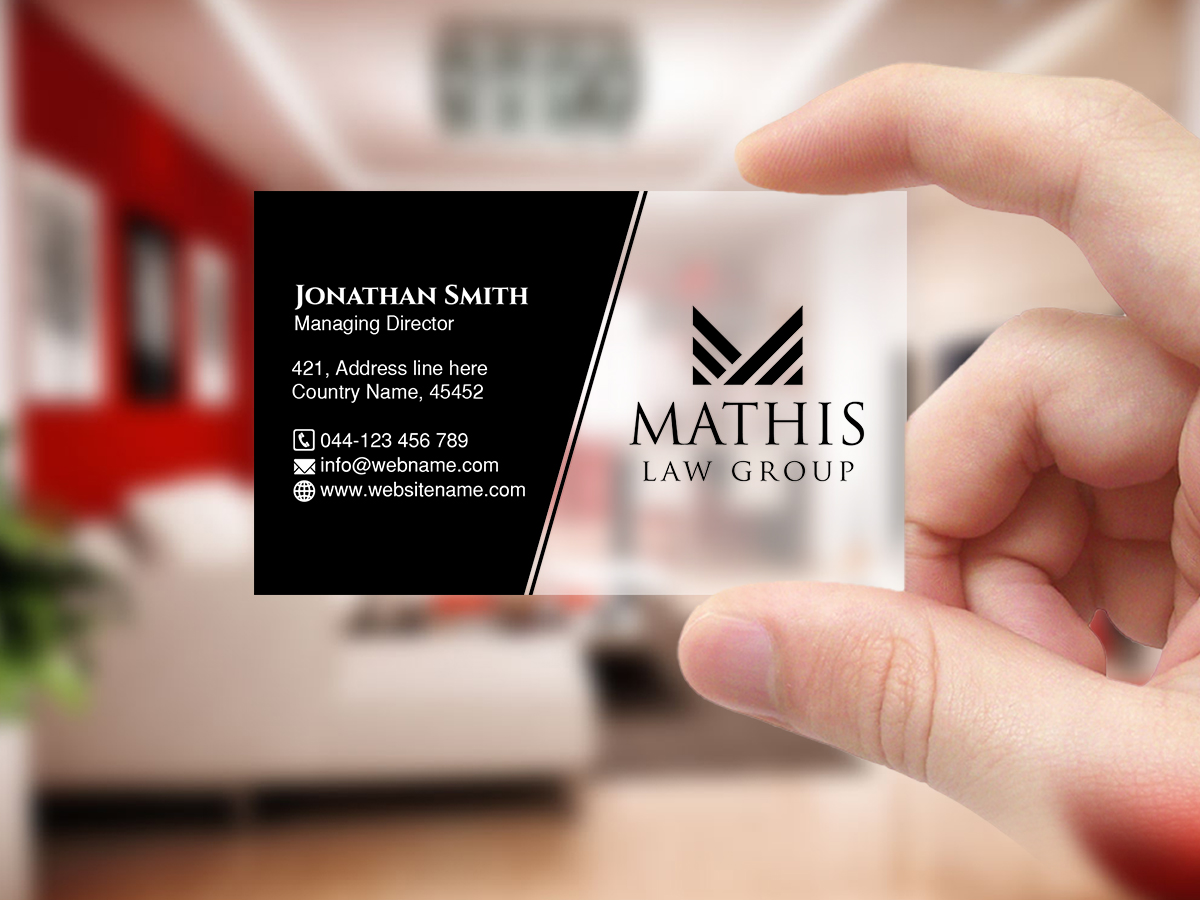 Letterhead Design by Creations Box 2015 for Mathis Law Group  | Design #23952113