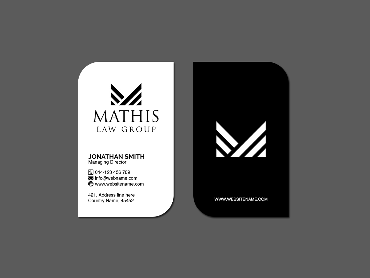 Letterhead Design by Creations Box 2015 for Mathis Law Group  | Design #23952124