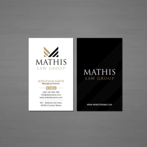 Diseño de Membrete por Creations Box 2015 para Mathis Law Group  | Diseño: #23952126