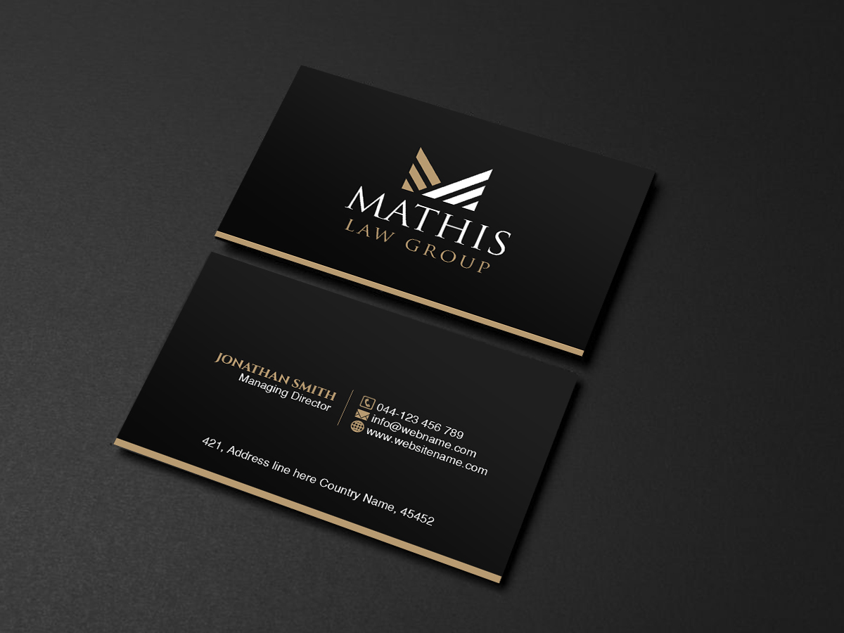Letterhead Design by Creations Box 2015 for Mathis Law Group  | Design #23952133