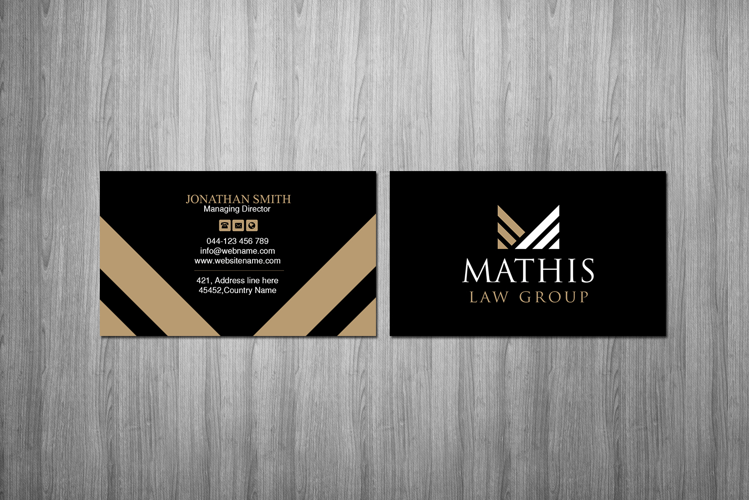 Letterhead Design by Creations Box 2015 for Mathis Law Group  | Design #23952583