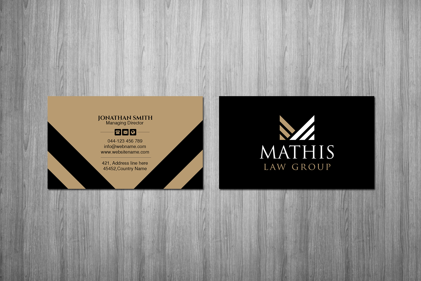 Letterhead Design by Creations Box 2015 for Mathis Law Group  | Design #23952584