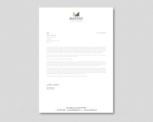 Letterhead Design by Pictorial for Mathis Law Group  | Design #23955249