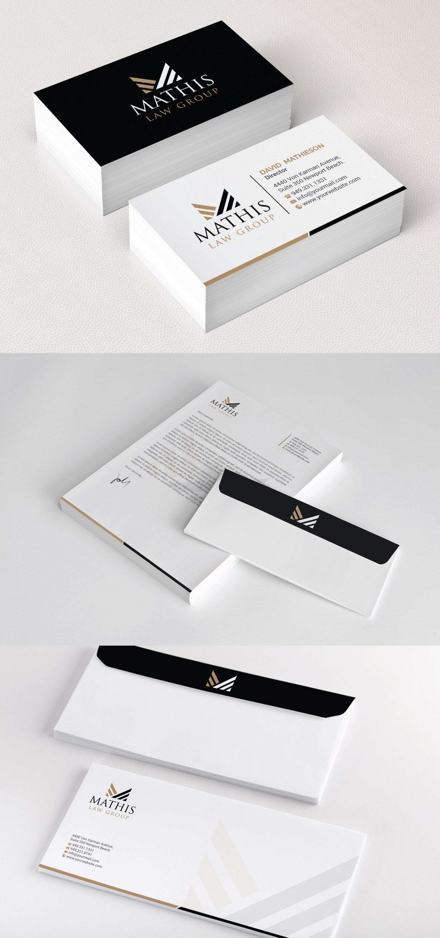 Letterhead Design by R.design for Mathis Law Group  | Design #23946227