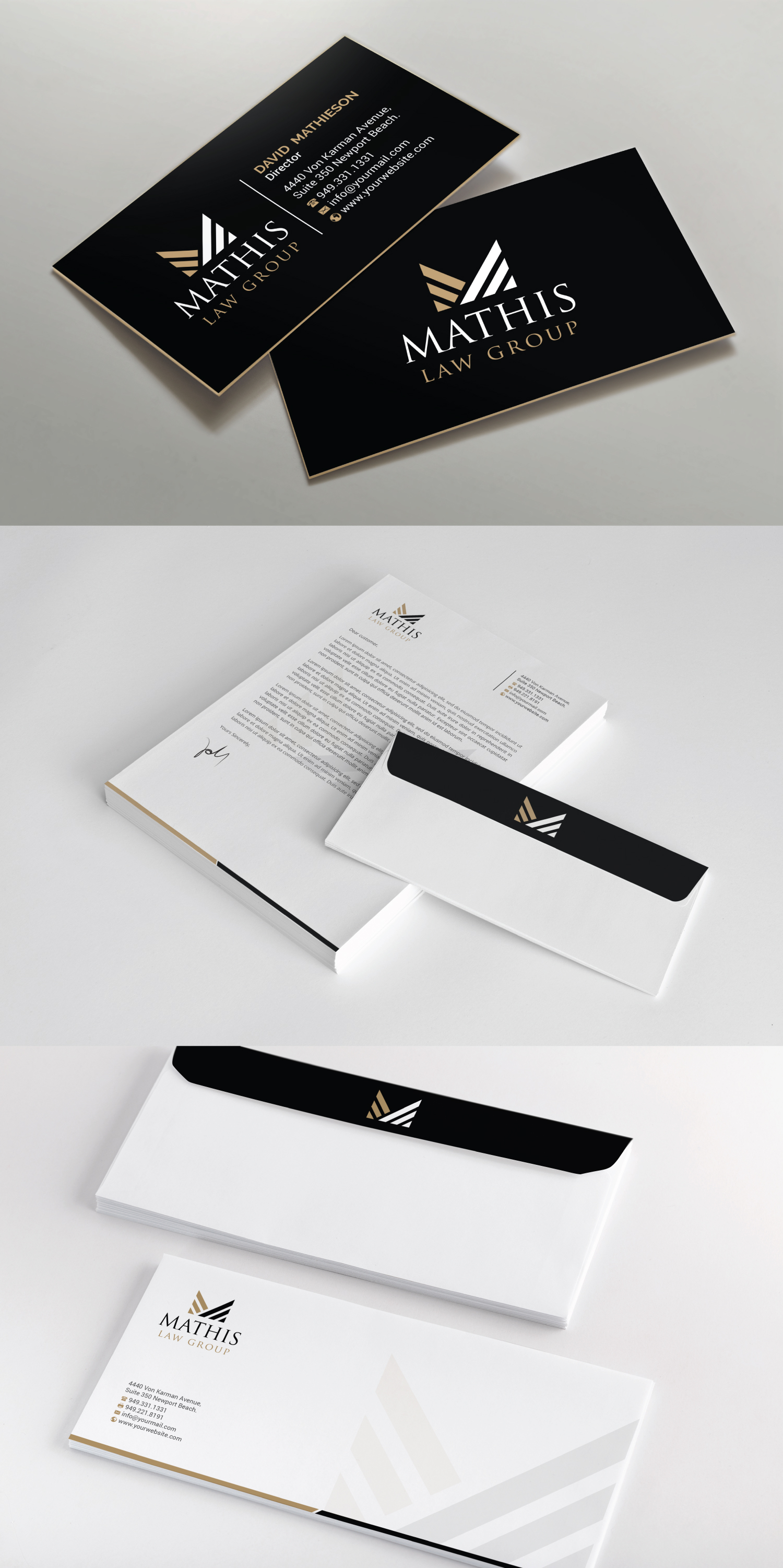 Letterhead Design by R.design for Mathis Law Group  | Design #23946468