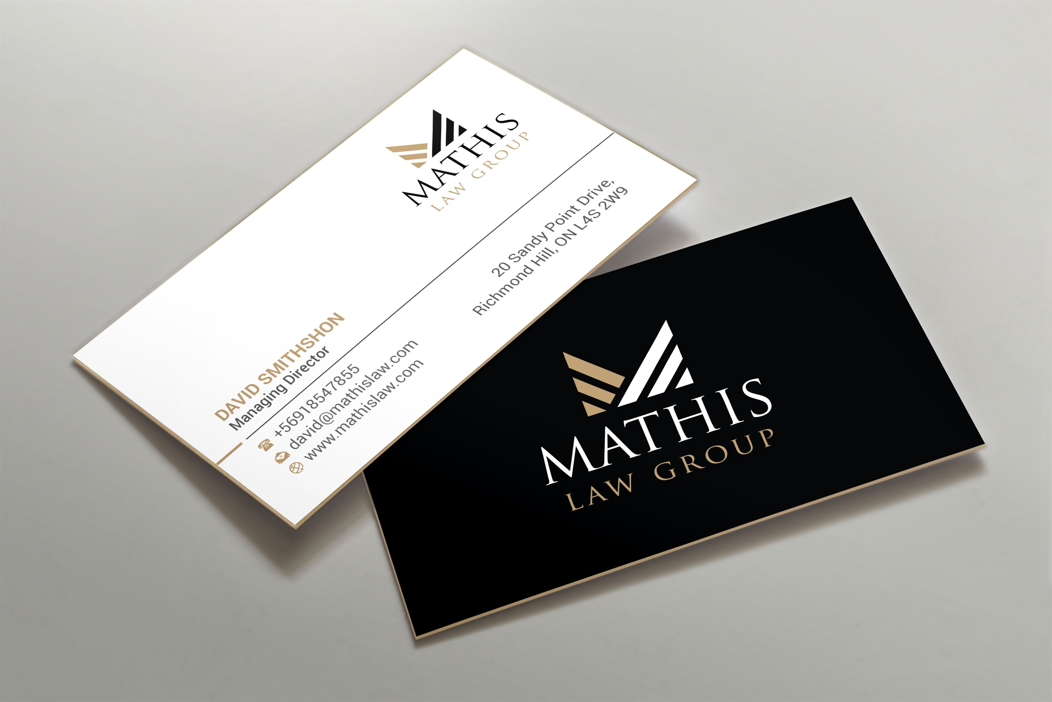 Letterhead Design by R.design for Mathis Law Group  | Design #23946591