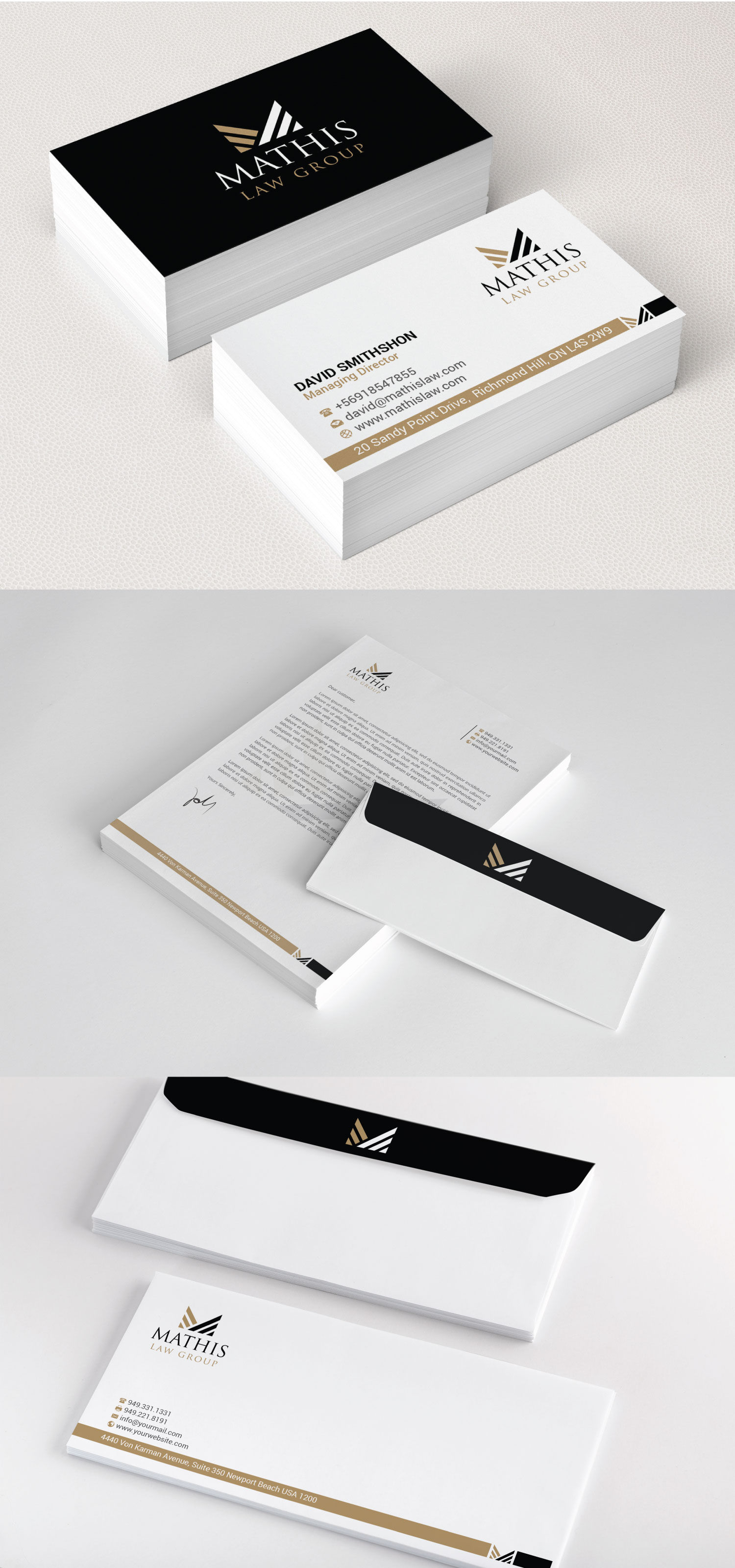 Letterhead Design by R.design for Mathis Law Group  | Design #23949155