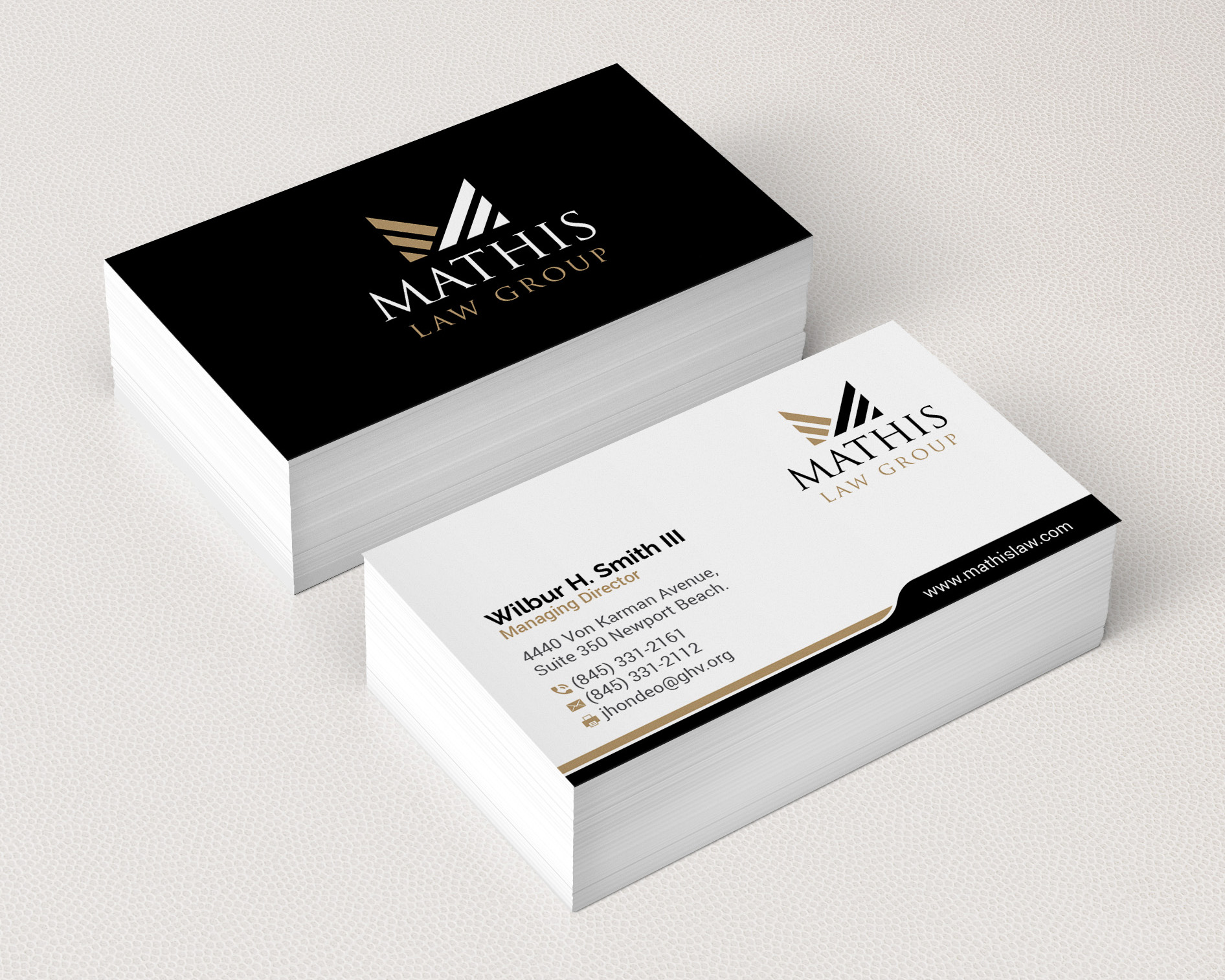 Letterhead Design by R.design for Mathis Law Group  | Design #23951437