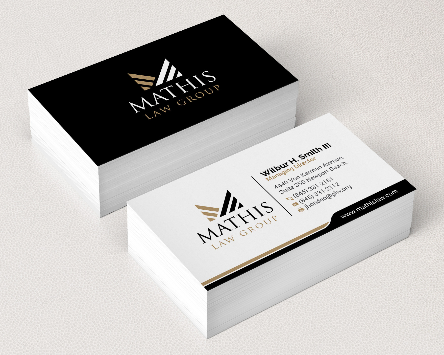 Letterhead Design by R.design for Mathis Law Group  | Design #23951456