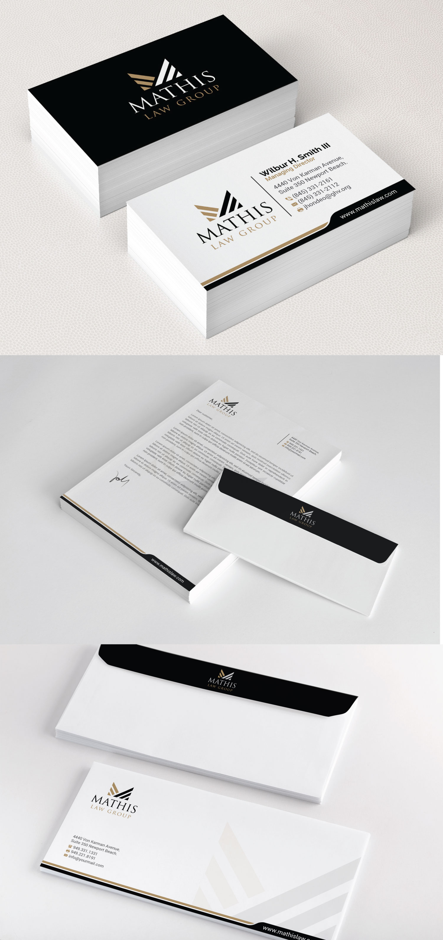 Letterhead Design by R.design for Mathis Law Group  | Design #23951460