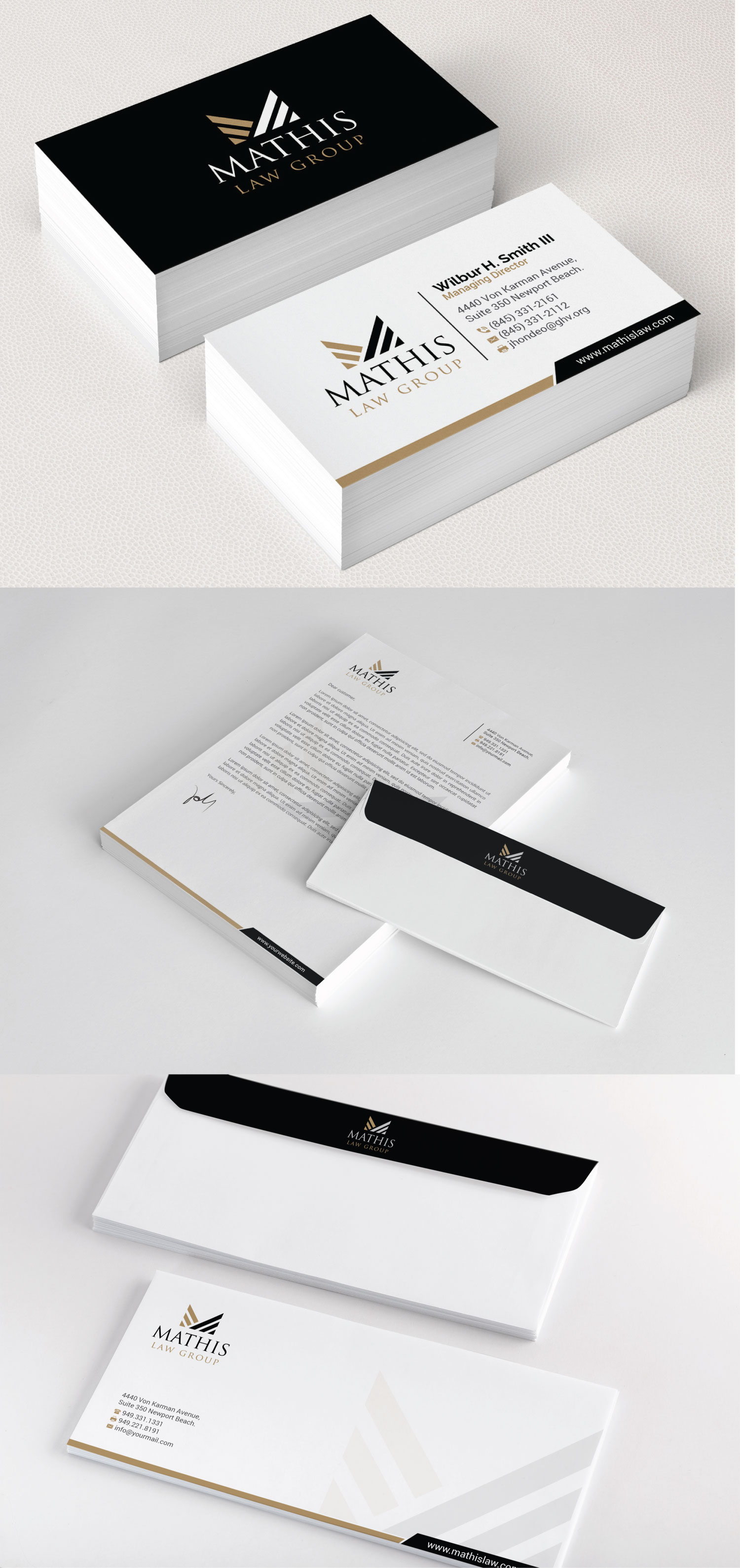 Diseño de Membrete por R.design para Mathis Law Group  | Diseño #23951518