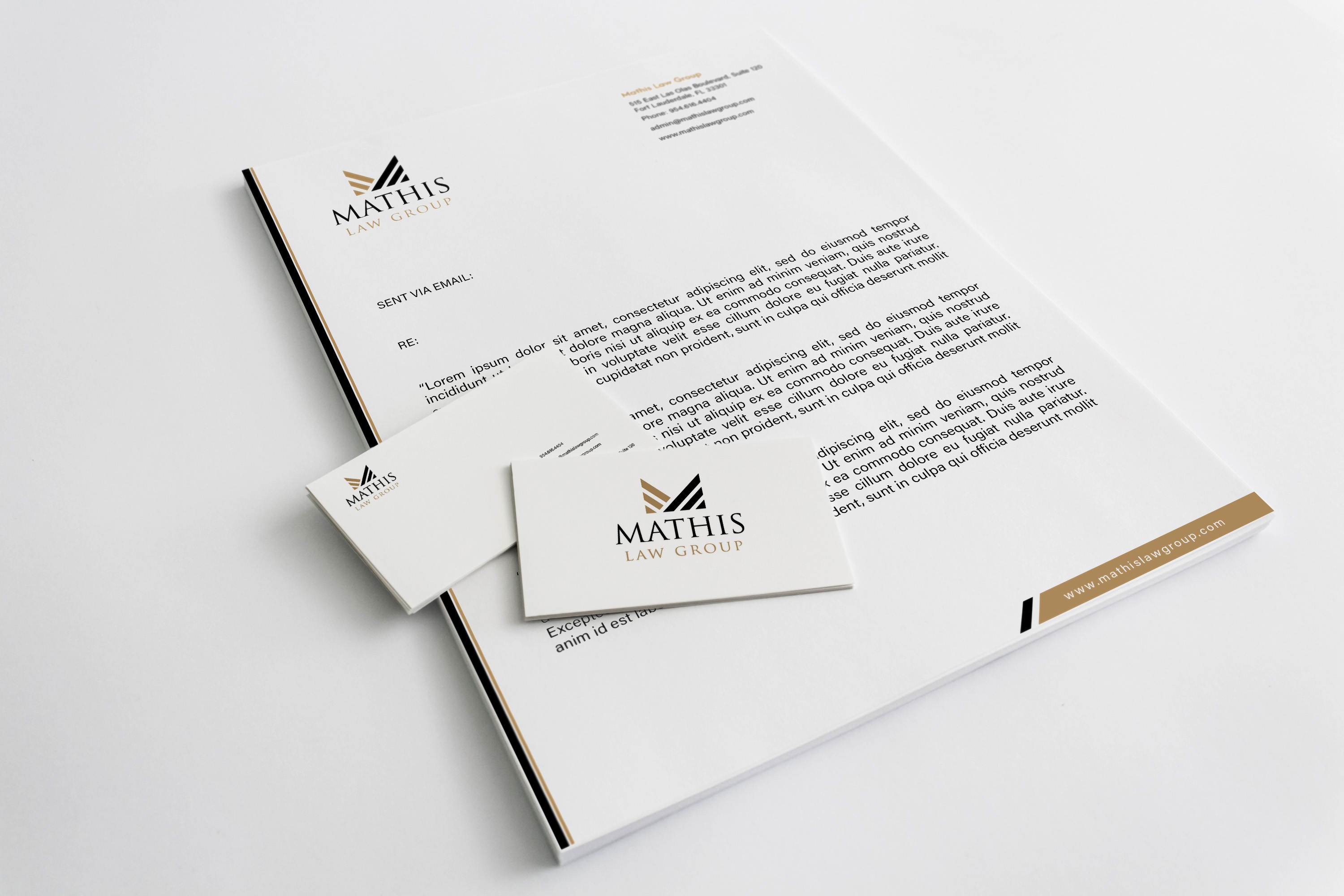 Design En-Tête par PavanPrajapati pour Mathis Law Group  | Design #23948177