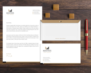 Letterhead Design by Musa. A for Mathis Law Group  | Design: #24001332