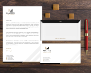 Letterhead Design by Musa. A for Mathis Law Group  | Design: #24001334