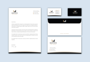Letterhead Design by Musa. A for Mathis Law Group  | Design: #24009645