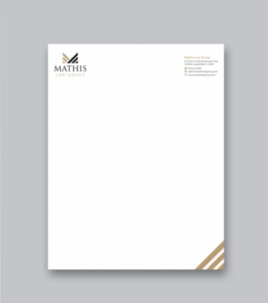 Letterhead Design by Branding_BD for Mathis Law Group  | Design: #23951864