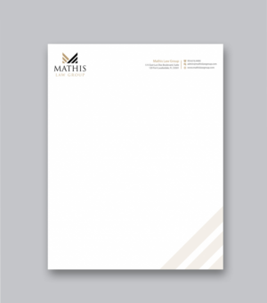 Letterhead Design by Branding_BD for Mathis Law Group  | Design: #23951922