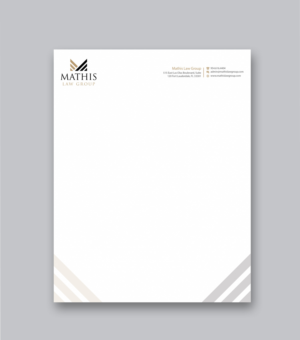 Letterhead Design by Branding_BD for Mathis Law Group  | Design: #23951997