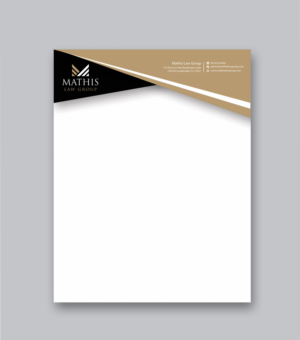Letterhead Design by Branding_BD for Mathis Law Group  | Design: #23952247