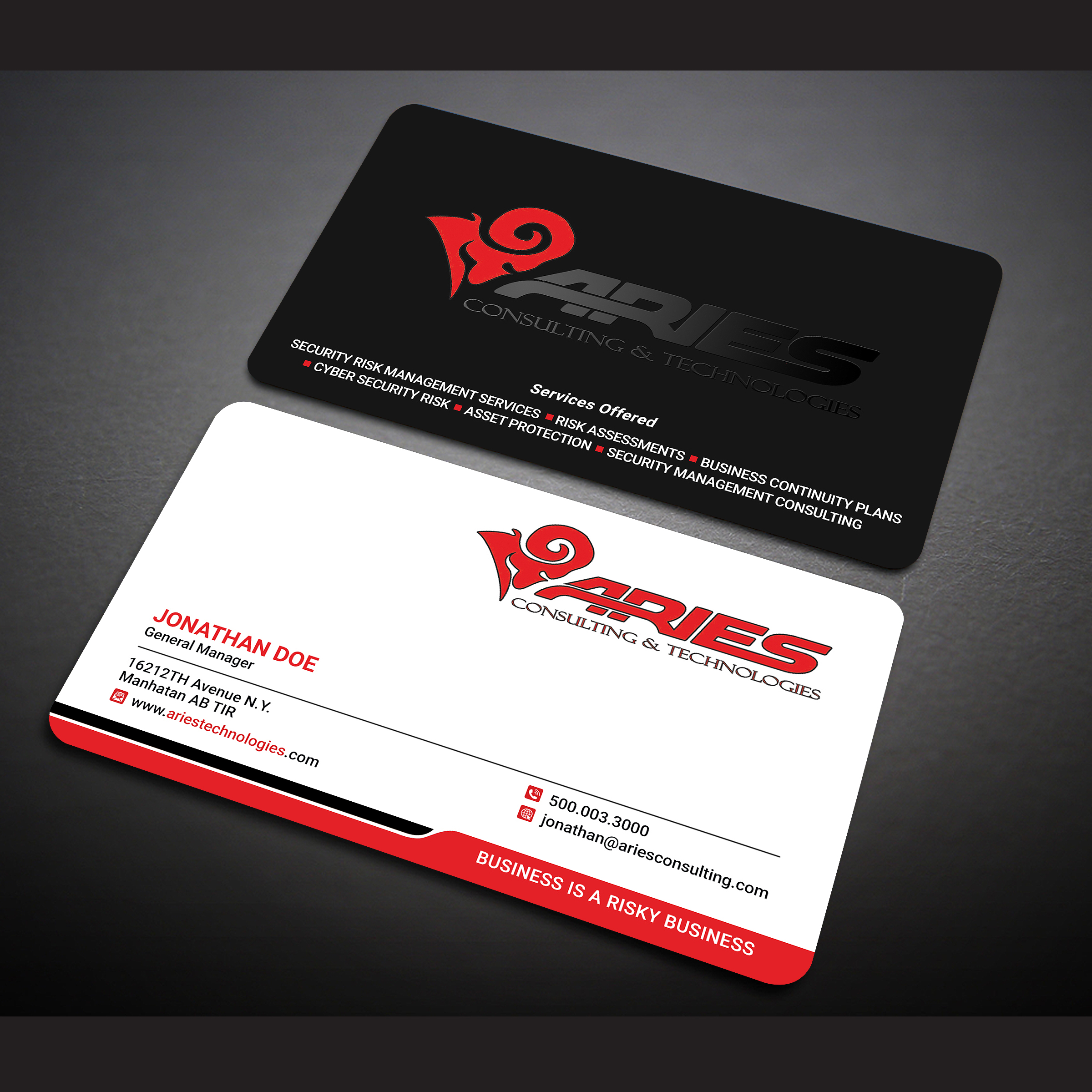 Design de Carte de Visite par Designers Hub pour Sikur Services LLC. | Design #23978053