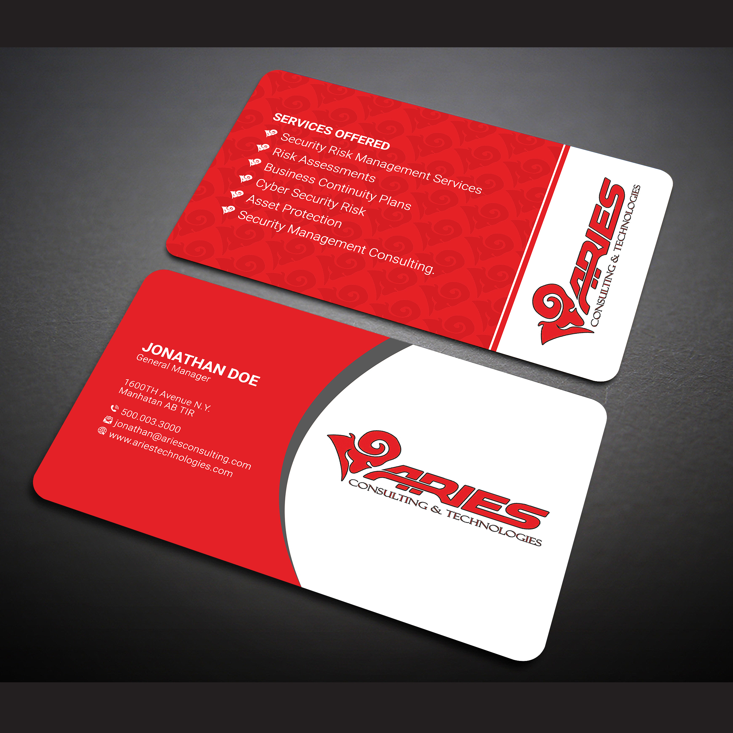 Business Card Design by Designers Hub for Sikur Services LLC. | Design #23978147