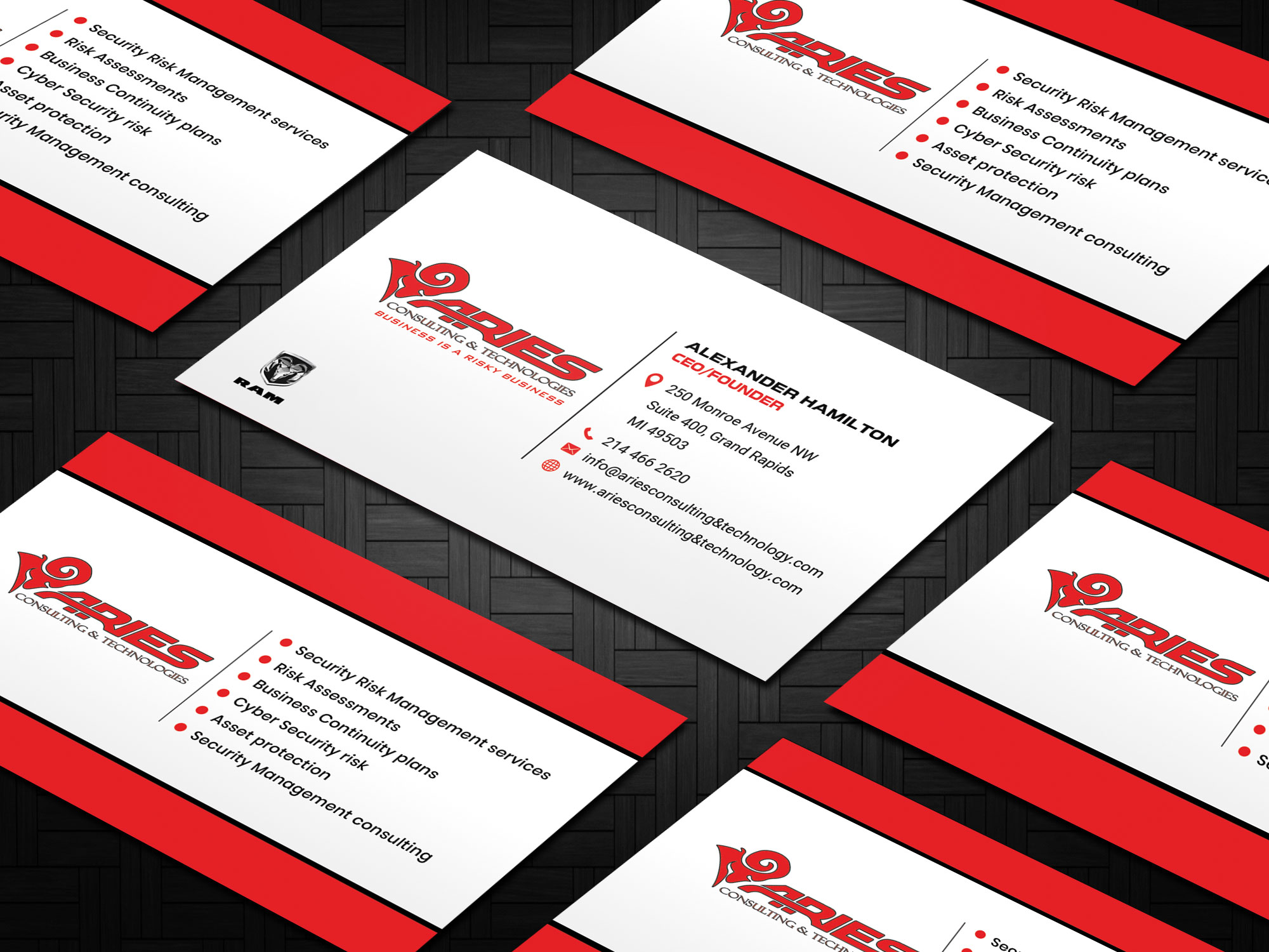 Business Card Design by Sandaruwan for Sikur Services LLC. | Design #23967152