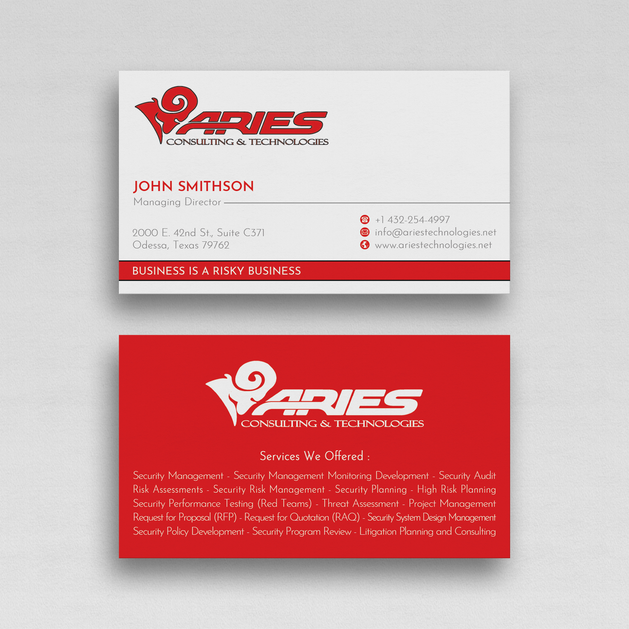 Design de Carte de Visite par WebixBD pour Sikur Services LLC. | Design #24013942