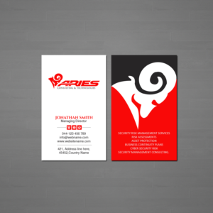 Visitenkarten-Design von Creations Box 2015 für Sikur Services LLC. | Design: #23975543