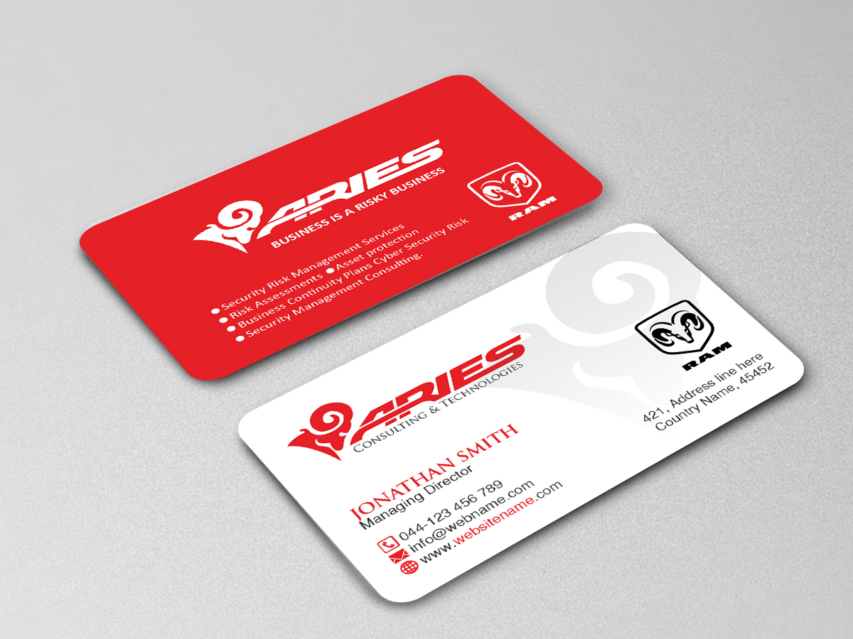 Business Card Design by Creations Box 2015 for Sikur Services LLC. | Design #23975548