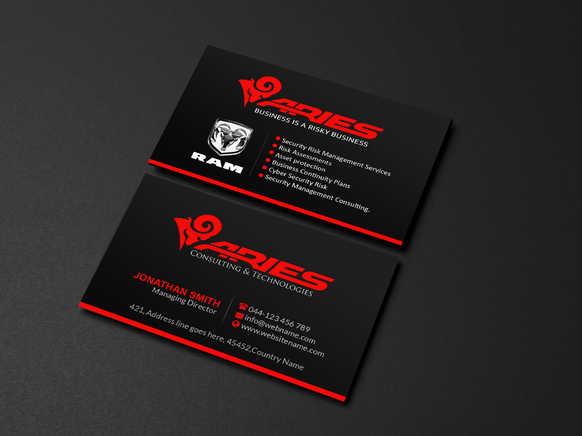 Business Card Design by Creations Box 2015 for Sikur Services LLC. | Design #23975549