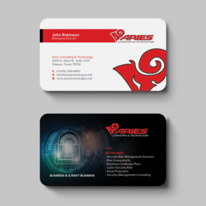 Diseño de Tarjeta de Presentación por OxonoArt para Sikur Services LLC. | Diseño: #24007925