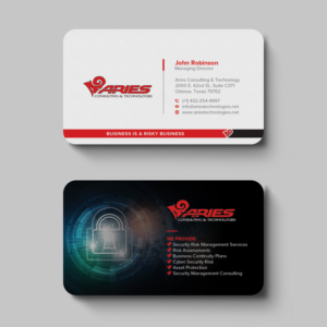 Aries Consulting and Technology Business Card | Design de Carte de Visite par OxonoArt