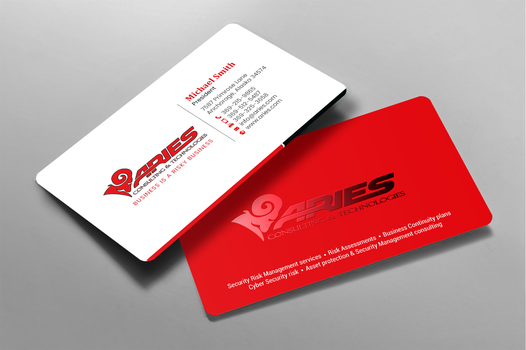 Business Card Design by chandrayaan.creative for Sikur Services LLC. | Design #23965411