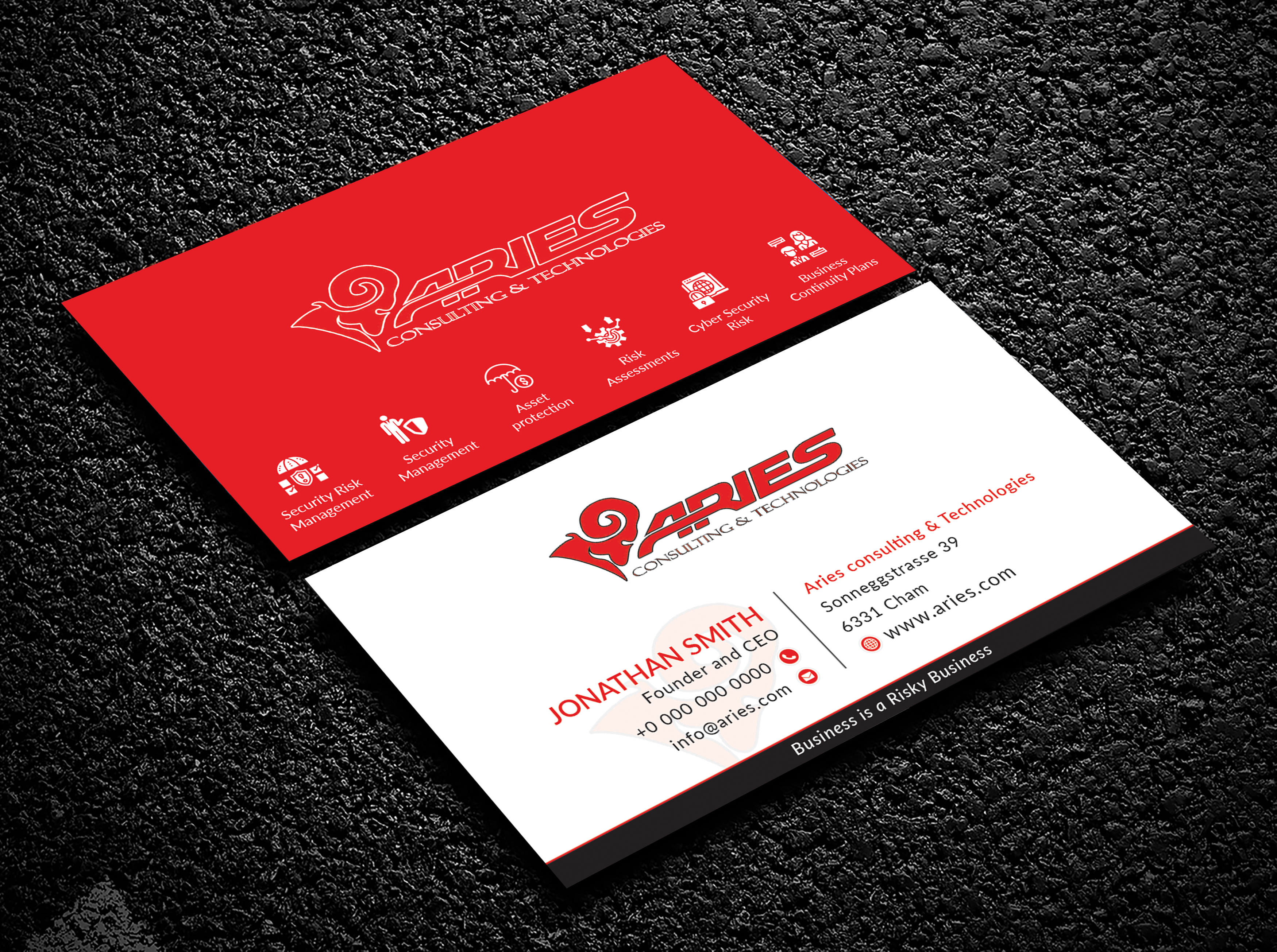 Design de Carte de Visite par Bold Pixels pour Sikur Services LLC. | Design #24003814