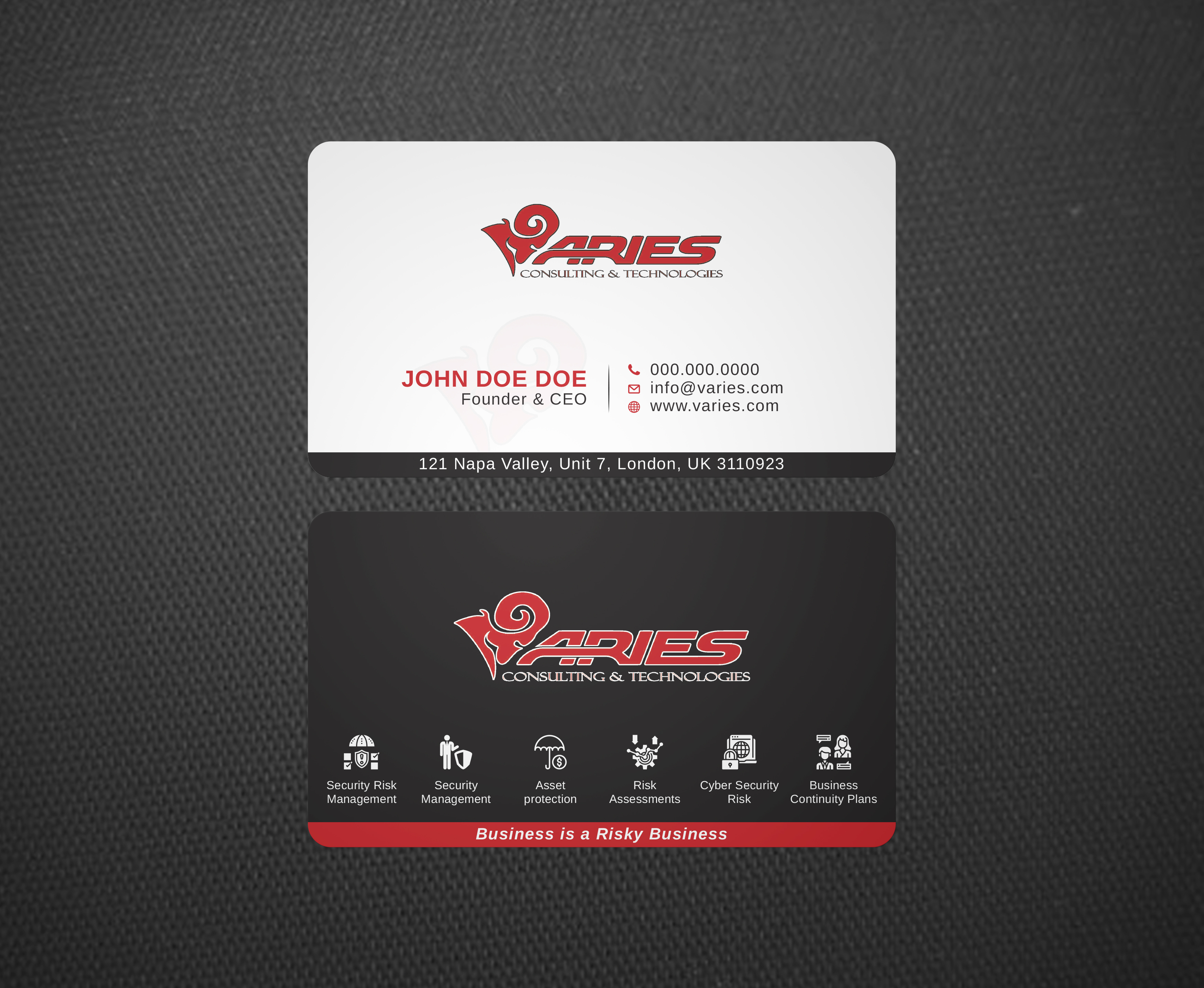 Design de Carte de Visite par Bold Pixels pour Sikur Services LLC. | Design #24008124