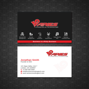 Diseño de Tarjeta de Presentación por Bold Pixels para Sikur Services LLC. | Diseño: #24008380