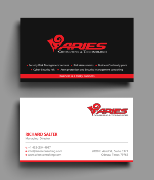 Diseño de Tarjeta de Presentación por Uttom 2 para Sikur Services LLC. | Diseño: #23961294
