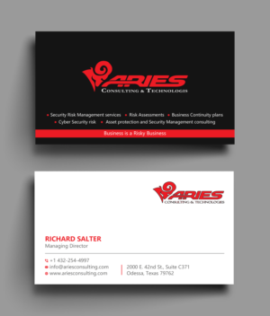 Diseño de Tarjeta de Presentación por Uttom 2 para Sikur Services LLC. | Diseño: #23961295