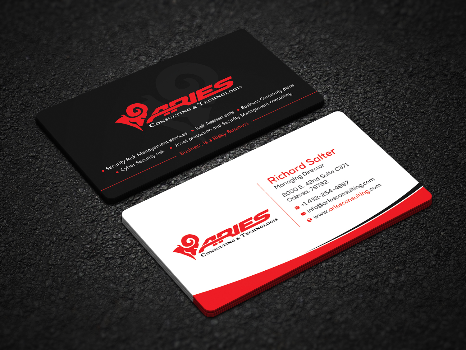 Diseño de Tarjeta de Presentación por Uttom 2 para Sikur Services LLC. | Diseño #23980528