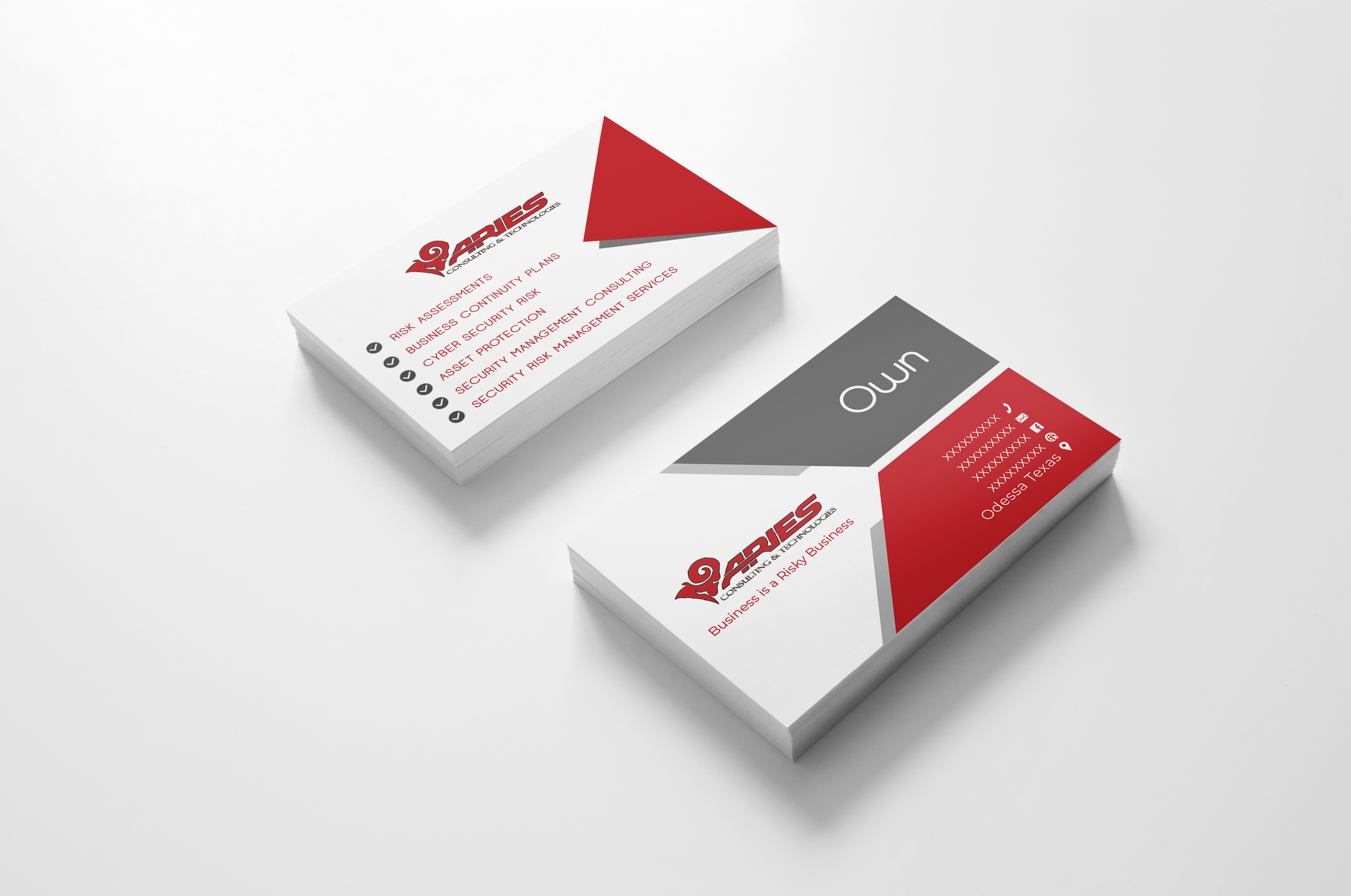 Diseño de Tarjeta de Presentación por Duy Loc 3 para Sikur Services LLC. | Diseño #23987326