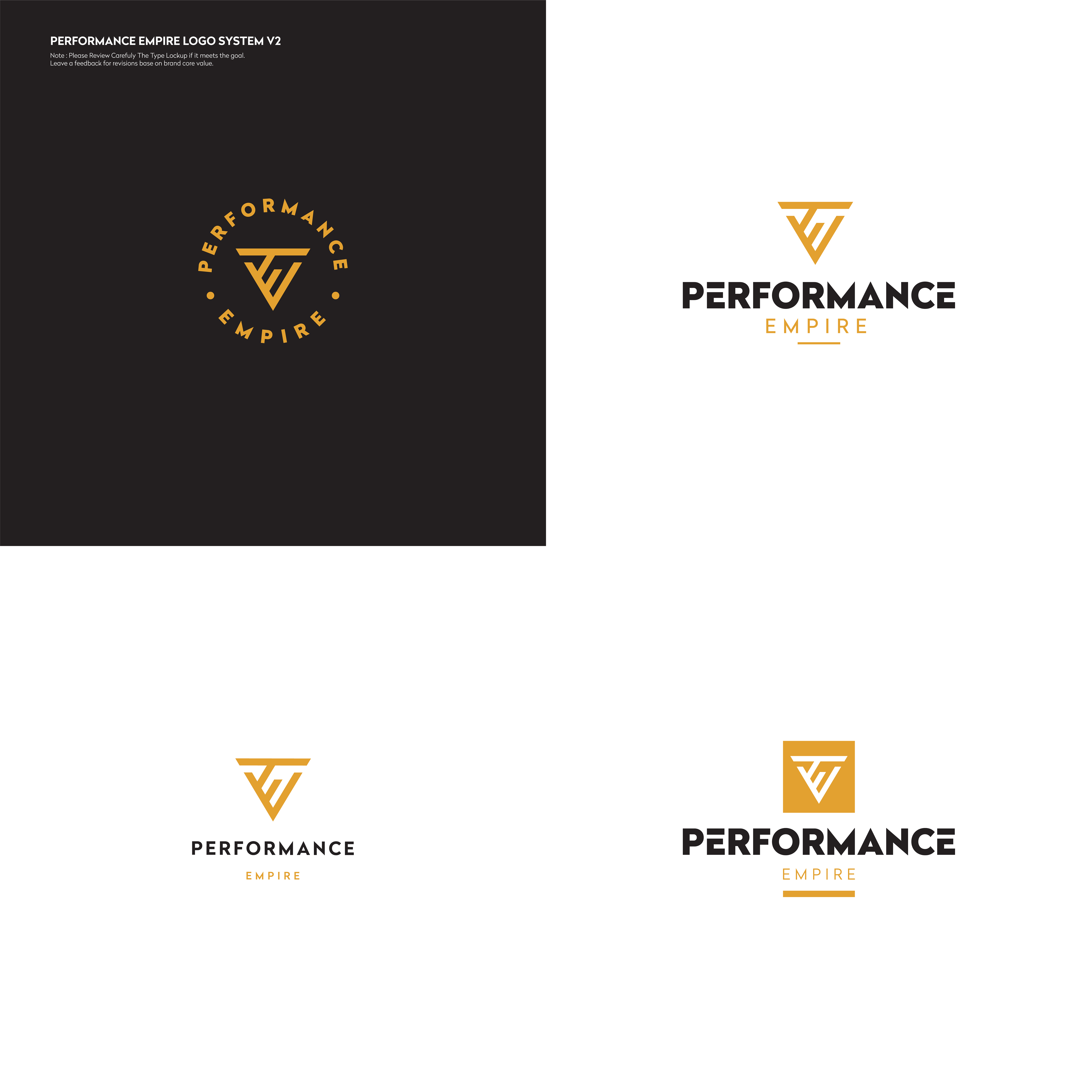 Logo Design by Marc Ray for The Performance Empire LLC | Design #23962968