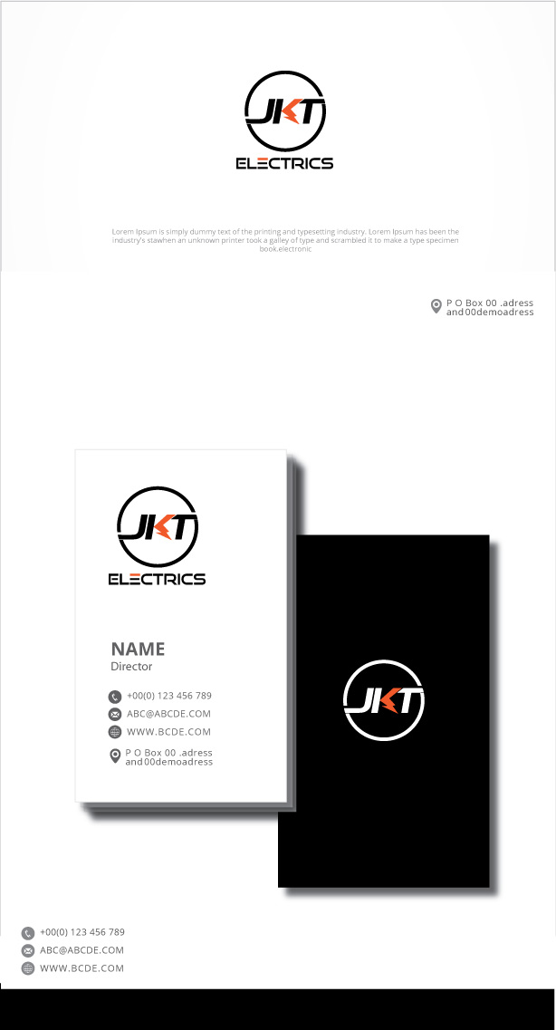 Logo Design by graphicevolution for JKT ELECTRICS  | Design #23957491