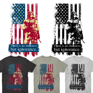 There is no darkness but ignorance. | Diseño de Camiseta por cahayafatimah