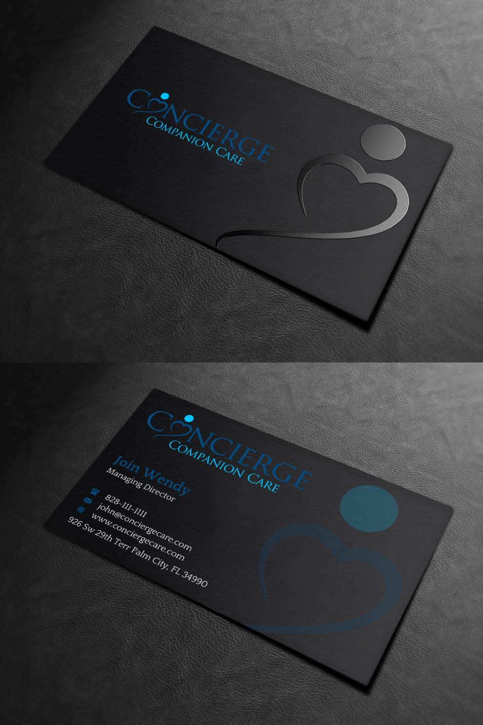 Diseño de Tarjeta de Presentación por INDIAN_Ashok para Concierge Companion Care | Diseño #23963867