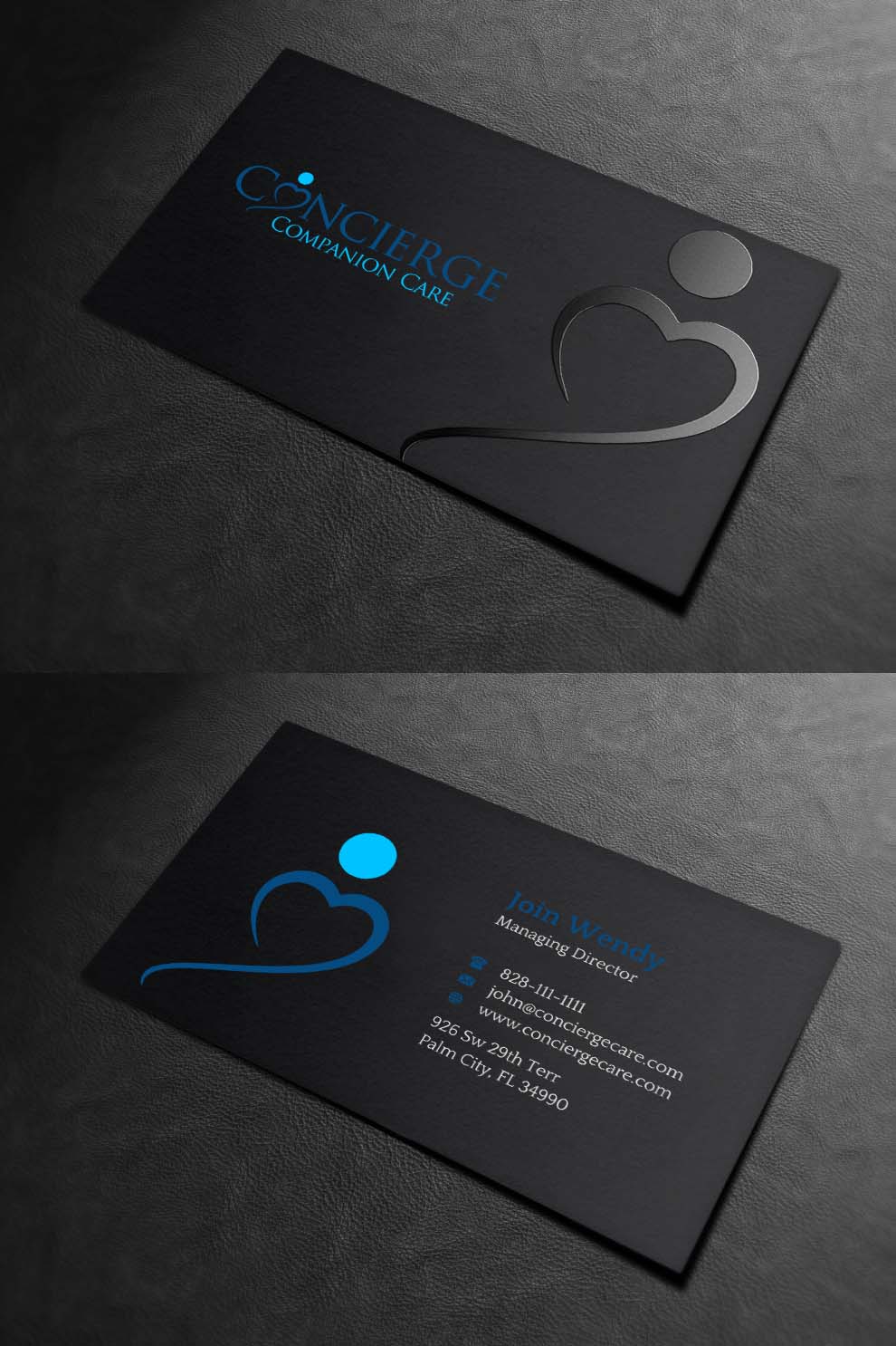 Diseño de Tarjeta de Presentación por INDIAN_Ashok para Concierge Companion Care | Diseño #23963869