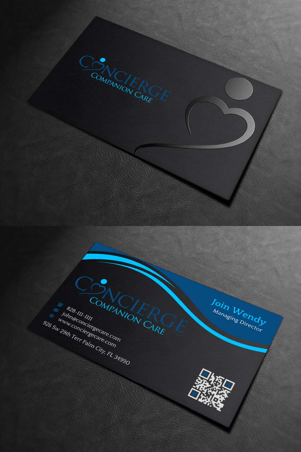 Diseño de Tarjeta de Presentación por INDIAN_Ashok para Concierge Companion Care | Diseño #23963871