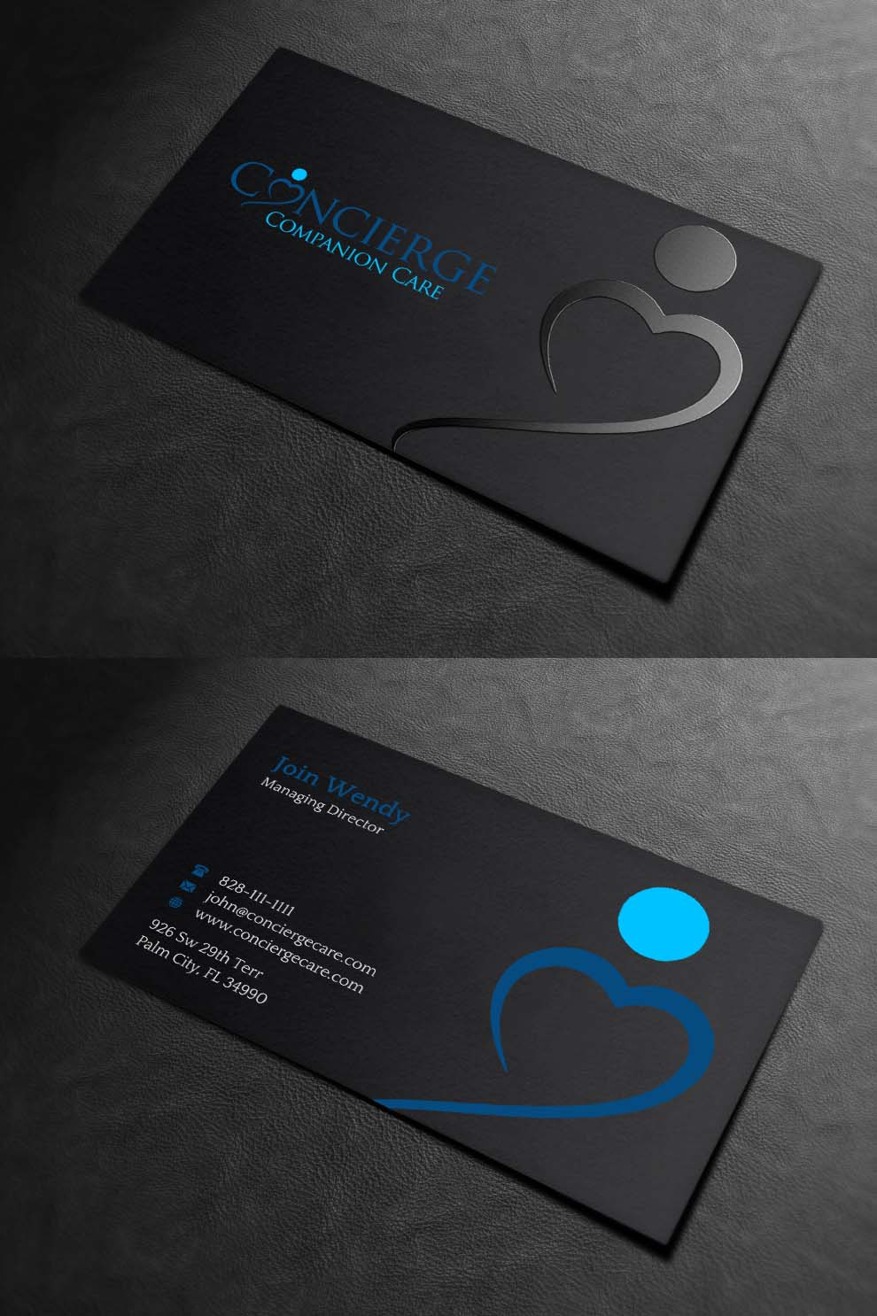 Business Card Design by INDIAN_Ashok for Concierge Companion Care | Design #23963876